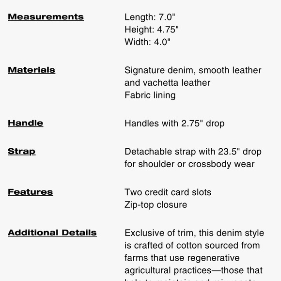 NWT Coach Micro Rowan Crossbody Signature Denim Mini Boston Bag CDQ36 - Picture 10 of 10